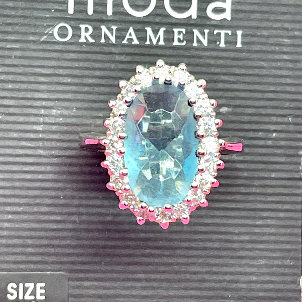 Sparkling Topaz Moda Ring Sz 10 NWOT